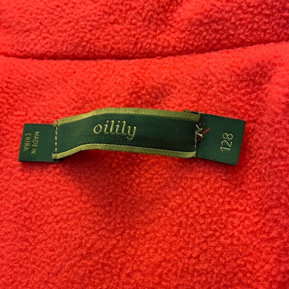 Oilily Brown Kids Puffer Jacket with Floral Embroidery size 128 - Picture 9 of 12